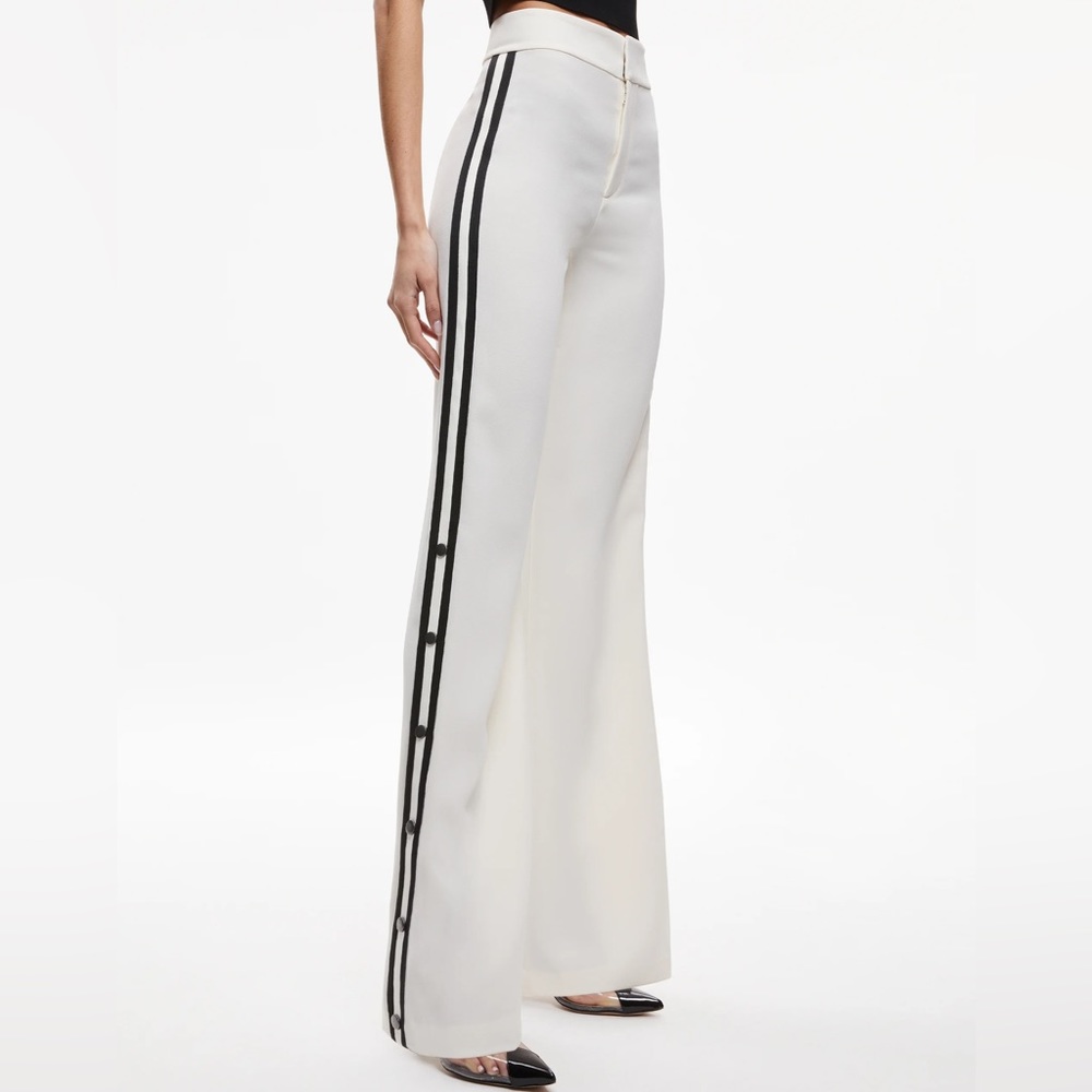 Jc side snap wide leg trouser